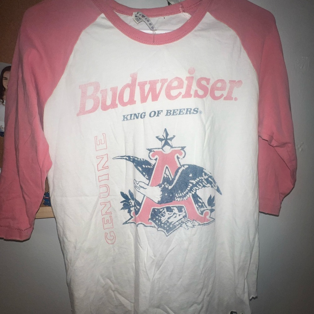 Budwiser 3/4 length sleeve shirt